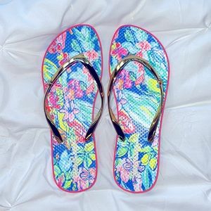NWOT Lilly Pulitzer Flip Flops Sz 9/10